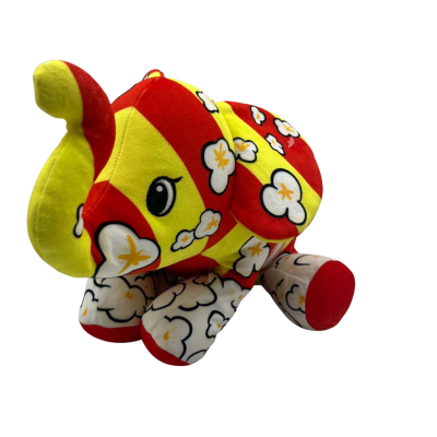 Pop Art Popcorn Elephant Plush