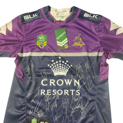 NRL Melbourne Storm Signed Jersey- Size M