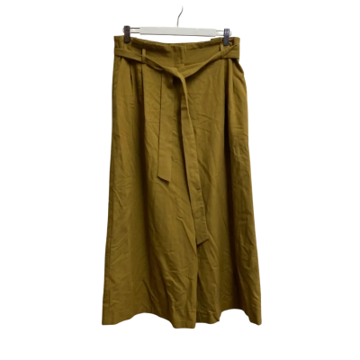 Forcast Womens  Size 12 Wide Leg Pants Dark Mustard 