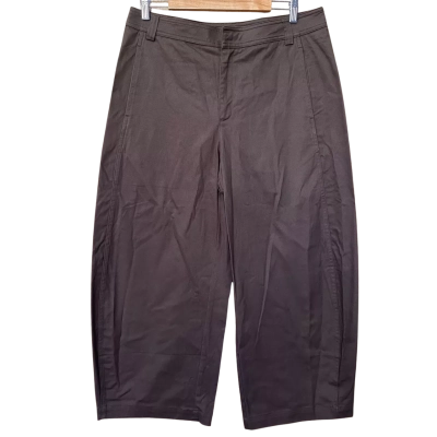 Feather & Noise Chocolate Brown Cropped Barrel Pants Size 16