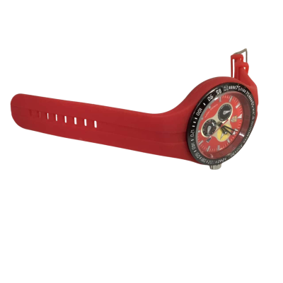  Mens Ferrari 0445 Red Watch Stainless Steel Back Water Resistant 