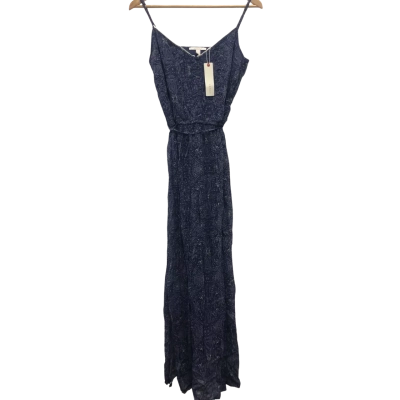 Espirit Womens  Size 12 Maxi Dress Navy Blue / White BNWT 