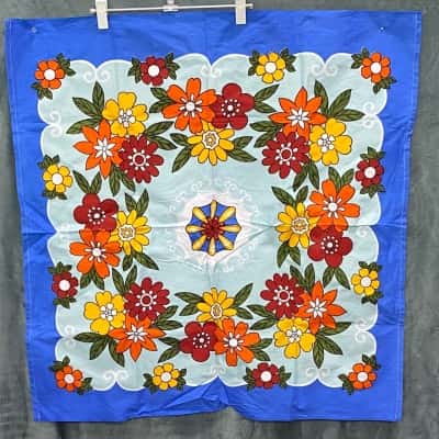Tea Towel Large vintage flower 