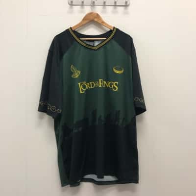 Lord Of The Rings Zing Mens  Size XXXL Short Sleeve T-shirt Black  / Green 