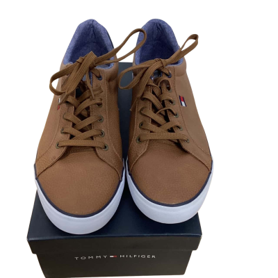 Tommy Hilfiger Mens  Size 11.5 Sneakers Brown / White 