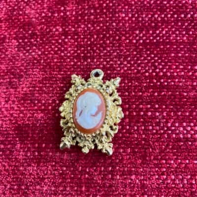  Womens Cameo Brooch 