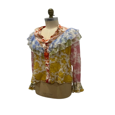 Zimmermann Womens  Size 3 Long Sleeve Top Floral / Multicoloured 