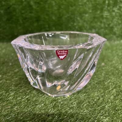 Orrefors Sweden Crystal Glass Twist Bowl