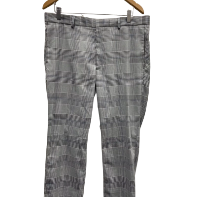 H&M Mens  Size 34 Slim fit Pants Checked / Grey 