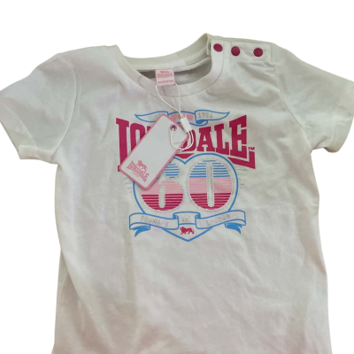 Lonsdale London Kids  Size S Pink  / White 