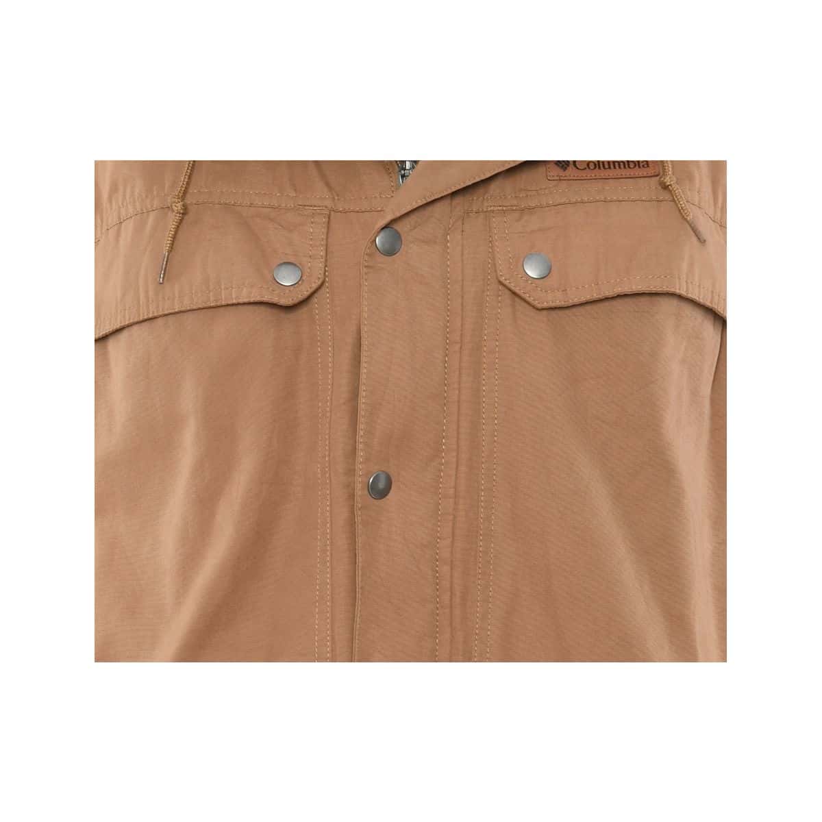 Columbia Men's Size L Hooded Winter Jacket Brown (s)