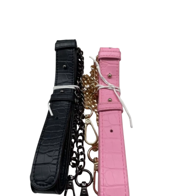  Women’s x2 Cross Body Bag Strap - Pink and a Black