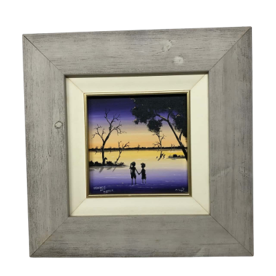 Justin Cowley Original Framed Artwork 'Brother & Sister'