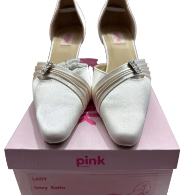  Women’s BRIDAL heels with diamanté embellishment Size 39 