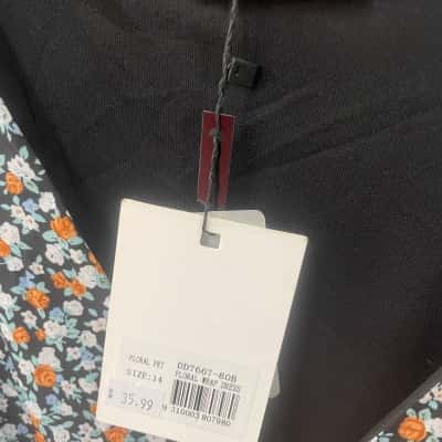 Minx & Moss Womens  Size 14 Floral Wrap Dress 