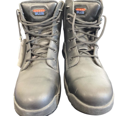 Steel Blue Argyle Ankle Boot