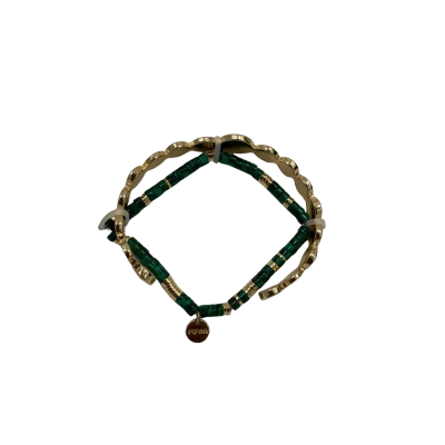 Piper Women's Bracelet / Cuff Bracelet Gold / Green RRP$35