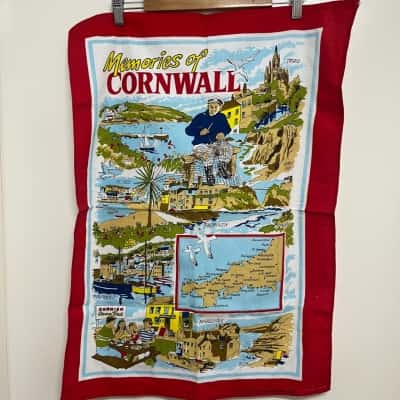 Decorative Tea Towel - Cornwall