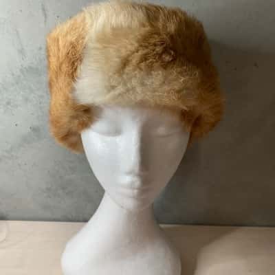 Vintage Synthetic Fur Hat Size Small