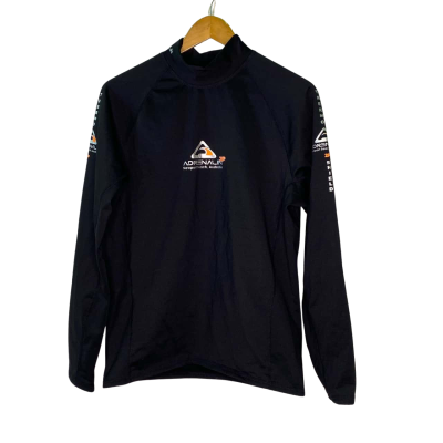  Womens  Size L Sweater Black  / Orange / Silver 