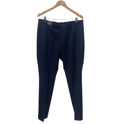 Van Heusen Mens  Size 92 REG Slim fit Pants Navy Blue 