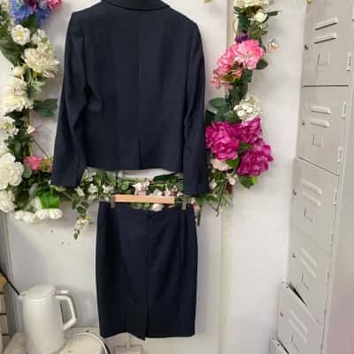 Veronika Maine Womens  Size 10 / 12 Navy Blue 