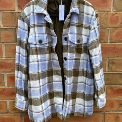 Outerknown Womens Medium Blanket Shirt Jacket made from Organic Cotton