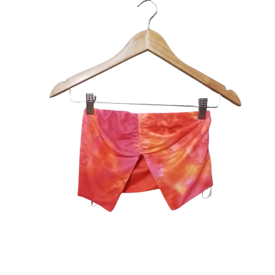 thatssofetch Women's Size 6 Cropped Top Pink  / Red / Yellow 