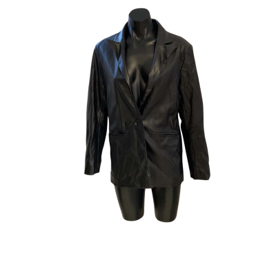 Jorge Womens  Size 6 Leather Jacket Black  