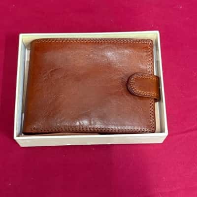 Vera Pelle Men's Genuine Leather Wallet Brown 