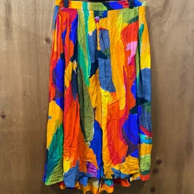 ELK Maxi Skirt Multicoloured Vibrant Size 18