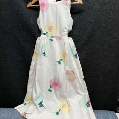  Grace society Kids white Pattern dress