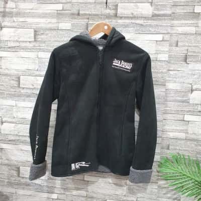   Womens Jack Daniels racing Size 10 Winter Jacket Black  / White 