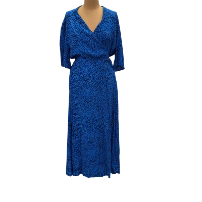 Gestuz Wrap Dress Size 42 Blue