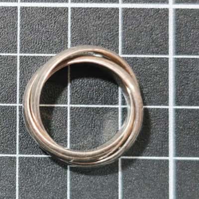  Womens Infinity Ring Silver 925 Interlocking