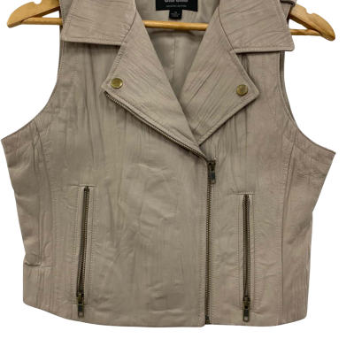 Oxford Womens  Size 14 Beige / Grey Vest 