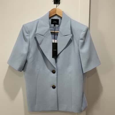 Saba Womens  Size 10 Suit Jacket Blue BNWT $349