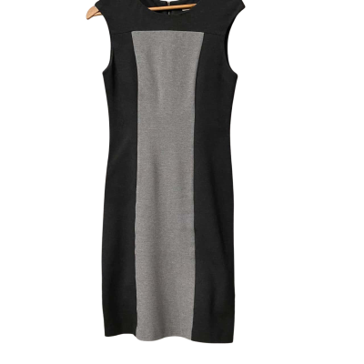 Laura Ashley Womens  Size 6 Midi Dress Black  / Grey 