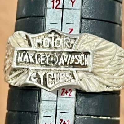 925 Silver Harley Davidson Ring 