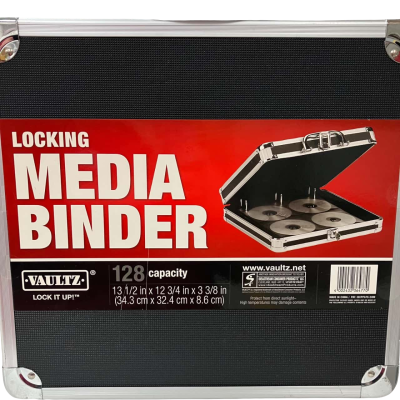 Locking Media Binder 128 Disk Capacity