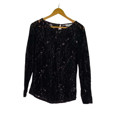 Preview Womens  Size 8 Long Sleeve Top Black  