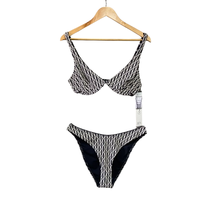 Jets Australia Womens  Size 14 Bikini Set Black  / White 