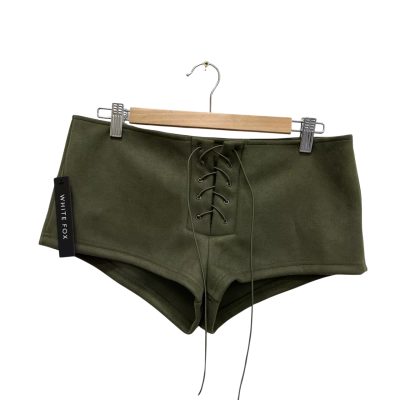 White Fox Womens Green Shorts Size M