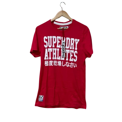 BNWT Superdry Mens Size M T-shirt Red / White 