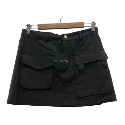 White Fox Womens  Size M Mini Skirt Grey BNWT
