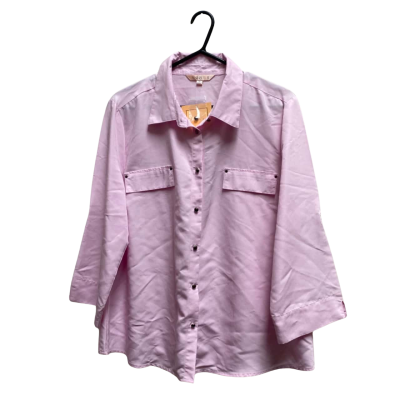 Noni B Womens  Size 16 3/4 Sleeve Shirt Pink