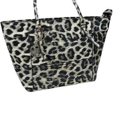 Guess Womens Shoulder Bag Leopard Print 