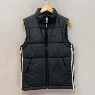 Adidas Mens  Size XS Puffer / Vest Black  / White 