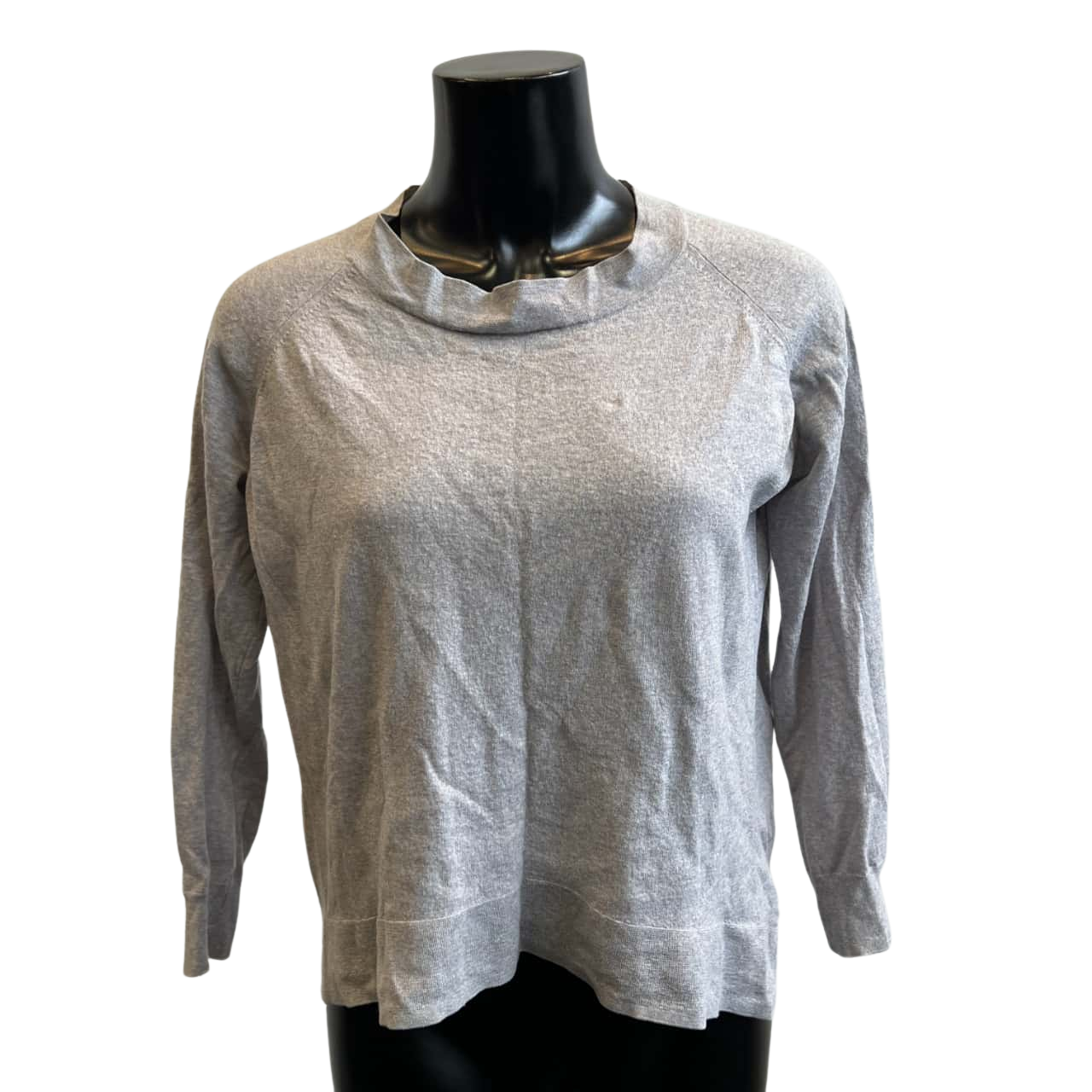 Gorman Womens Size 10 Long Sleeve Merino Wool Knit Top Grey