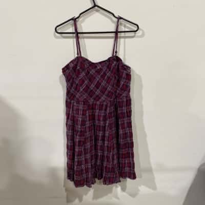 Rip Curl Derby Dress Womens  Size 14 Checked / Multicoloured 